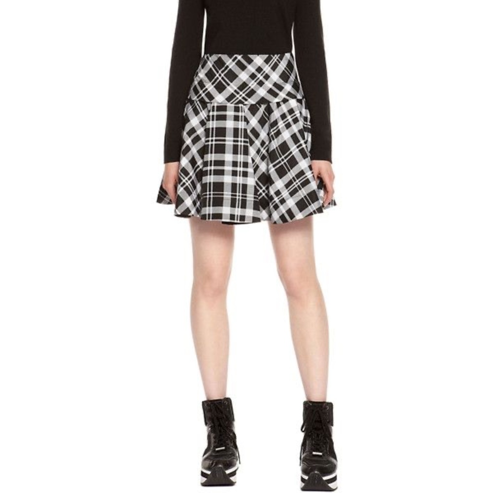 DKNY Plaid Mini Circle Skirt size 6